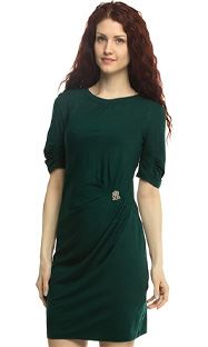 1380 Платье Темно-зеленый